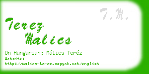 terez malics business card